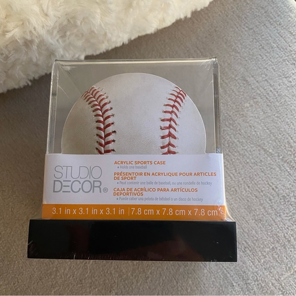 Baseball Keepsake Clear Acrylic Box or For Other Keepsakes That Fit New - Picture 2 of 6